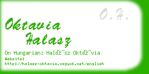 oktavia halasz business card